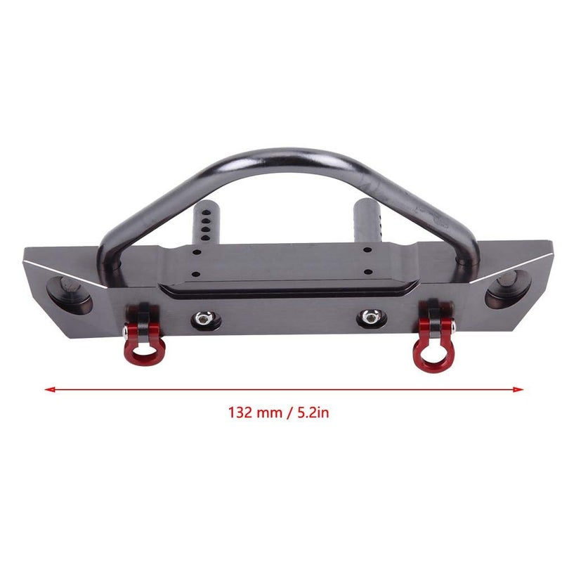 fosa RC Front Bumper Metal Front Bumper for 1:10 Axial SCX10 MST SCX10 II, Aluminum Alloy Remote Control Crawler - Image 4